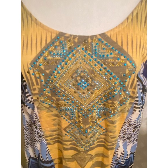 Rhinestone Western Boho Top Size XL - Picture 8 of 10